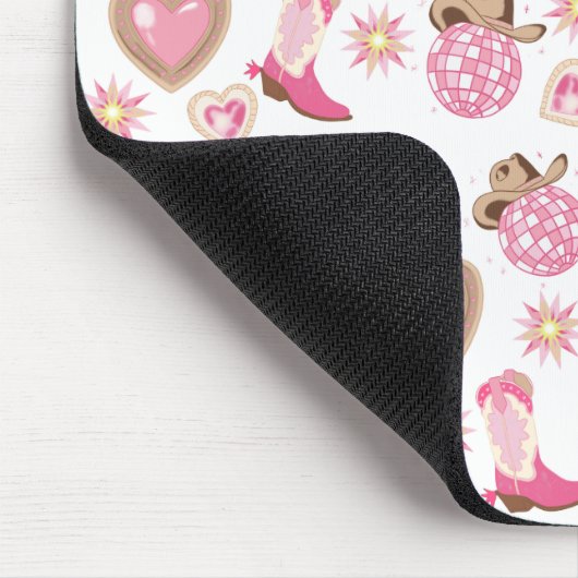 Disco Cowgirl Valentine Mouse Pad Mousepad (Ecke)