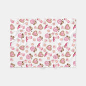 Disco Cowgirl Valentine Small Fleece Blanket (Vorderseite (Horizontal))