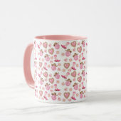 Disco Cowgirl Valentine Two-Tone Mug Tasse (Vorderseite Links)