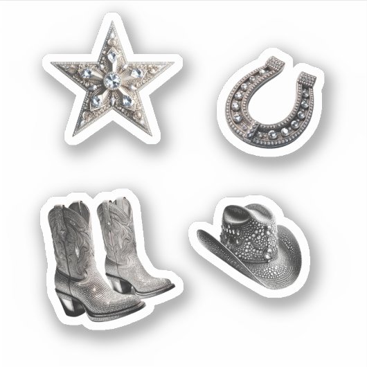 Disco Cowgirl Varieté Packung Aufkleber (Vorderseite)