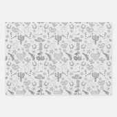Disco Cowgirl Western Pattern Geschenkpapier Set (Vorderseite 3)