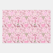 Disco Cowgirl Western Pattern Geschenkpapier Set (Vorderseite)