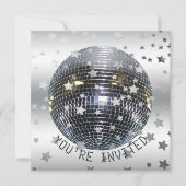 Disco Dance Birthday Party | Retro 70er Disco Part Einladung (Vorderseite)