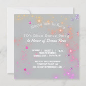 Disco Dance Geburtstag Retro 70 Disco Ball Party Einladung (Rückseite)