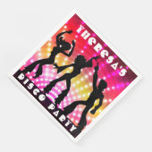 Disco Dance Party Dinner Neapel Serviette (Ecke)