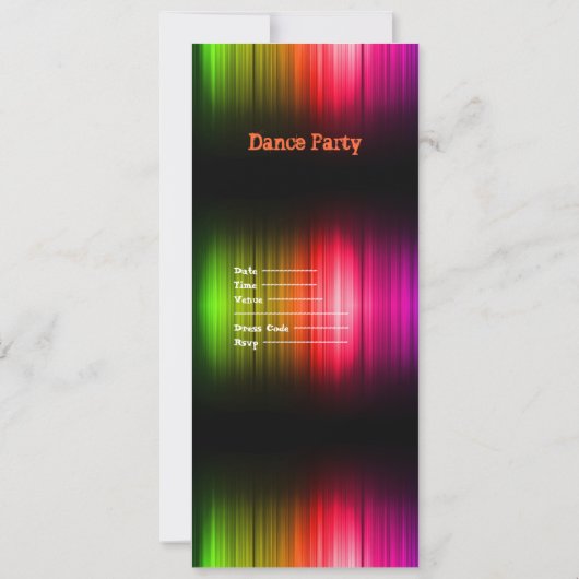 Disco Dance Partys Mirror Ball Einladung (Rückseite)