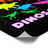 Disco Dancing Dinosaurs Prove Awesome Teacher Pres Poster (Ecke)
