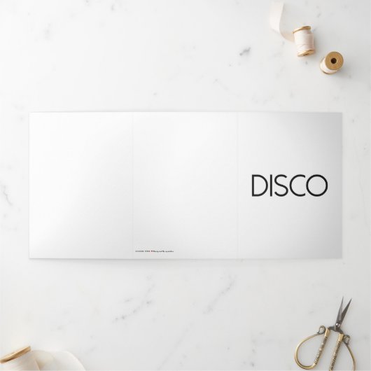 DISCO Dancing Dreifach Gefaltete Karte (Außenbereich)