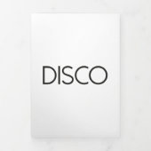 DISCO Dancing Dreifach Gefaltete Karte (Cover)