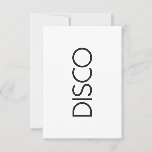 DISCO Dancing Einladung (Vorderseite)