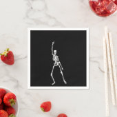 Disco Dancing Halloween Skeleton Napkin Serviette (Beispiel)