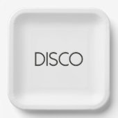 DISCO Dancing Pappteller (Vorderseite)