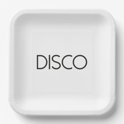 DISCO Dancing Pappteller (Vorderseite)