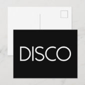 DISCO Dancing Postkarte (Vorne/Hinten)