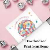 Disco Dancing Queens Party Sign Poster