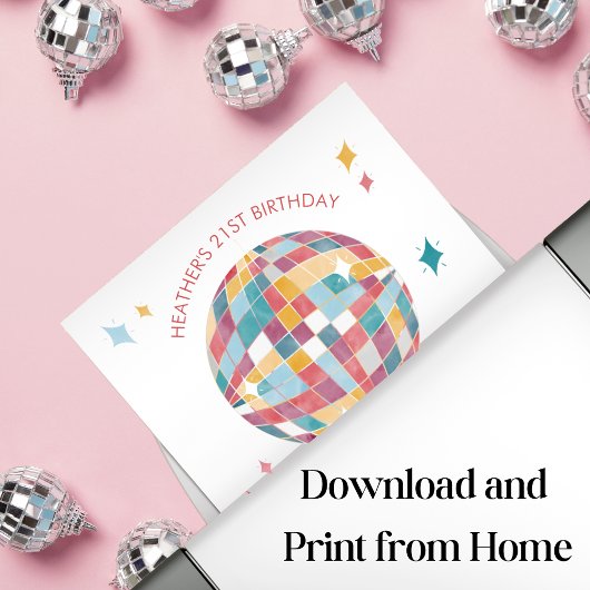 Disco Dancing Queens Party Sign Poster