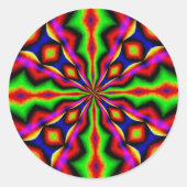 Disco Dancing Runder Aufkleber (Vorderseite)