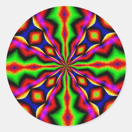 Disco Dancing Runder Aufkleber (Vorderseite)