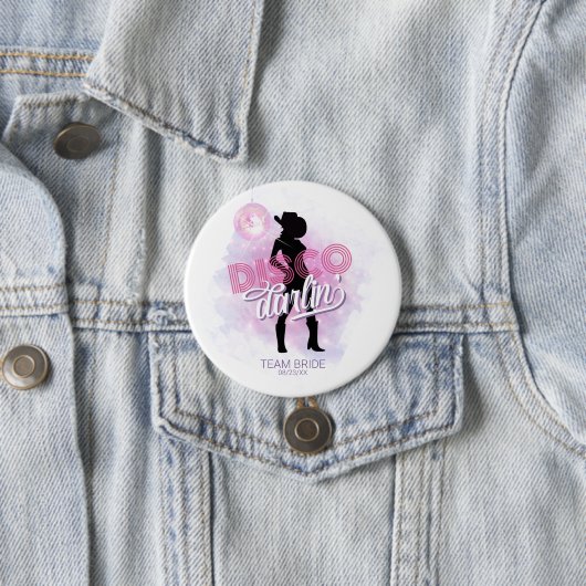 Disco Darlin' Bachelorette Team Bride ID928 Button (Beispiel)