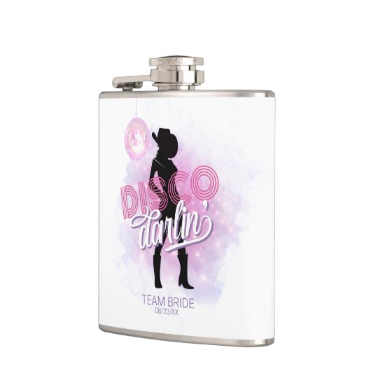Disco Darlin' Bachelorette Team Bride ID928 Flachmann (Links)