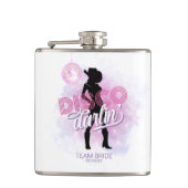 Disco Darlin' Bachelorette Team Bride ID928 Flachmann (Vorderseite)