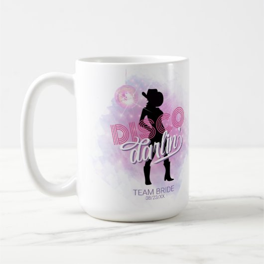 Disco Darlin' Bachelorette Team Bride ID928 Kaffeetasse (Links)