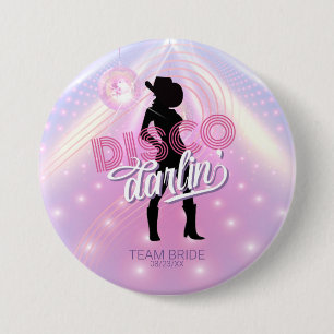 Disco Darlin' Junggesellinnen-Abschied v2 Team Bra Button