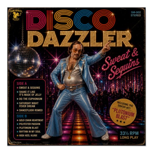 Disco Dazzler Album Poster (Vorderseite)