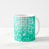 Disco deckt Aqua-Tasse mit Ziegeln Kaffeetasse (VorderseiteRechts)