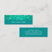 Disco deckt die dünne Aqua-Visitenkarte mit Mini Visitenkarte (Vorne/Hinten)