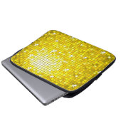 Disco deckt gelbe Laptophülse 13 Zoll mit Ziegeln Laptopschutzhülle (Vorne Knopf)