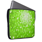 Disco deckt grüne Laptophülse 15 Zoll mit Ziegeln Laptopschutzhülle (Vorne Rechts)