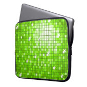 Disco deckt grüne Laptophülse 15 Zoll mit Ziegeln Laptopschutzhülle (Vorderseite Links)