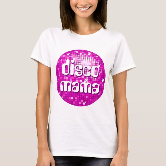 Disco deckt Rosa "Discomutter" Nano Hanes mit T-Shirt (Vorderseite)