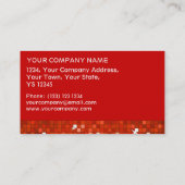 Disco deckt roten Visitenkarterotstreifen mit Visitenkarte (Rückseite)