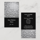 Disco deckt schwarzes Porträt "der Silber" Visitenkarte (Vorne/Hinten)