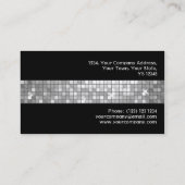 Disco deckt "Silber" Fliesen-Streifenschwarzes mit Visitenkarte (Rückseite)