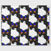 Disco der 1970er Jahre zwischen Ghost Groovy Geschenkpapier (Flach)