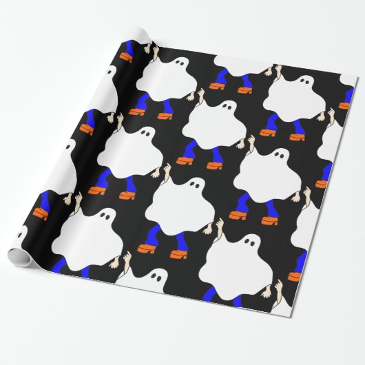 Disco der 1970er Jahre zwischen Ghost Groovy Geschenkpapier (Ungerollt)