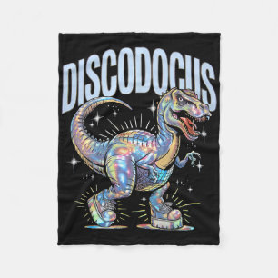 Disco Dinosaur Diplodocus 70er Dino Tancing Funny Fleecedecke