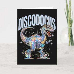 Disco-Dinosaurier Diplodocus 70er Dino Tanz Lustig Karte