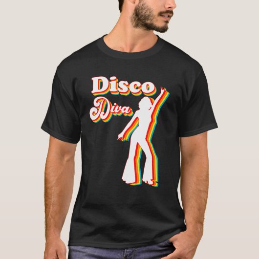 Disco Diva | 60er 70er 80er Party Tracht Outfit T-Shirt (Vorderseite)