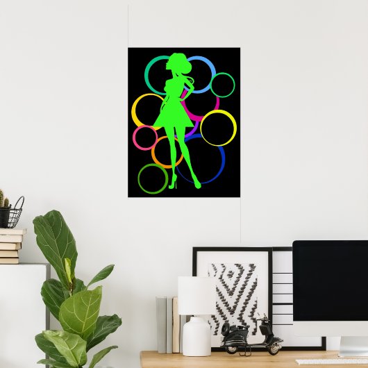 Disco Diva Poster (Heimbüro)