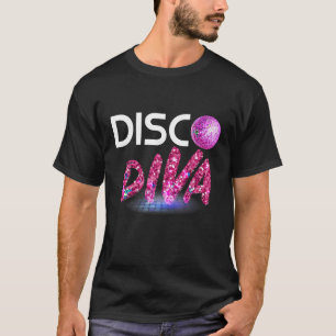 Disco Diva T-Shirt Retro 70er Shirt Vintag 80er TS