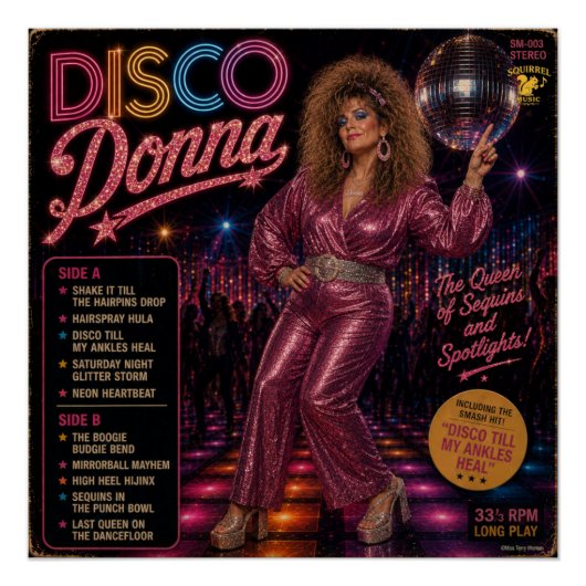 Disco Donna Album Poster (Vorderseite)
