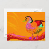 Disco Duck Postkarte (Vorne/Hinten)