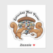 Disco Eichhörnchen Aufkleber (Blatt)