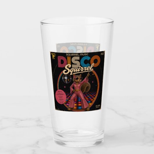 Disco-Eichhörnchen-Duo Glas (Vorderseite)