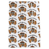 Disco Eichhörnchen Geburtstag Mittlere Geschenktüte (Rückseite)