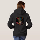 Disco Eichhörnchen Hoodie (Schwarz voll)